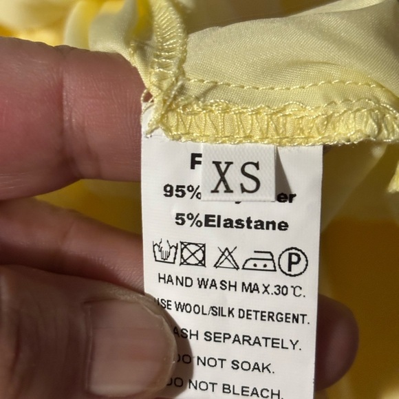 Marthea Yellow Corset Midi Dress Bustier Sundress Cottagecore XS NWT - Picture 11 of 13